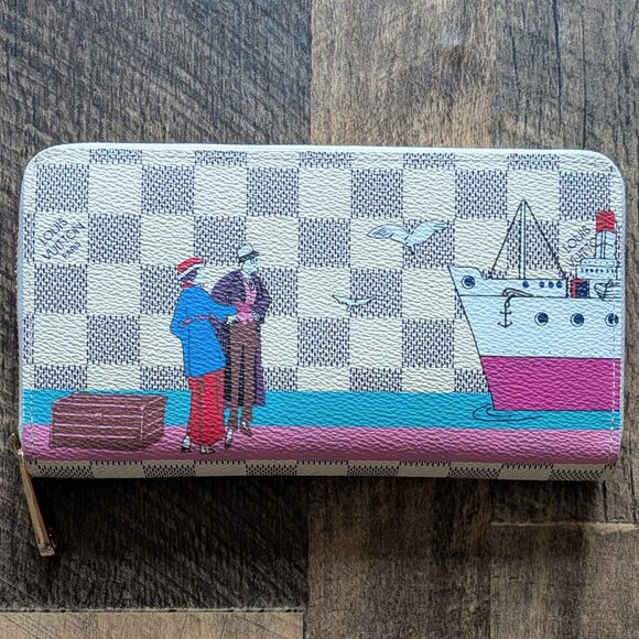 Louis Vuitton Handbags - Louis Vuitton 2016 Transatlantic Cruises Zippy Wallet Damier Azur